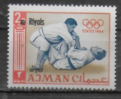 AJMAN  N°   * *   SURCHARGE Riyals   JO 1964   Judo - Judo