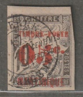 MARTINIQUE - N°23 Obl (1891-92) Timbres-taxe Surchargé : 05 Sur 10c Noir - Gebraucht