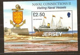 Jersey 2008 Yvertn° Bloc 86 *** MNH Cote 11 Euro  Bateaux Boten Ships - Jersey