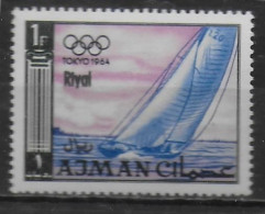 AJMAN  N°   * *   SURCHARGE Riyals JO 1964   Voile - Sailing