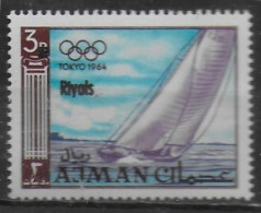 AJMAN  N°   * *   SURCHARGE Riyals JO 1964   Voile - Sailing