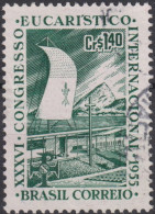 1955 Brasilien ° Mi:BR 881, Sn:BR 825, Yt:BR 607, XXXVI Eucharistic Congress, Eucharistic Congress - Oblitérés