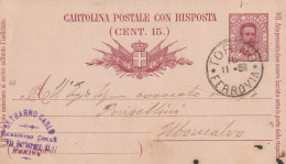 INTERO POSTALE 1892 C.7,5 TIMBRO TORINO (XT681BR - Ganzsachen