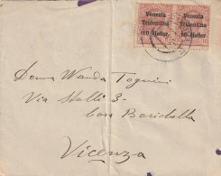 LETTERA PRIMI 900 2X10 VENEZIA TRIDENTINA TIMBRO VICENZA (XT682BR - Austrian Occupation