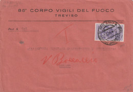 LETTERA 1945 LUOGOTENENZA L.1 F.BANDIERA ISOLATO TIMBRO MILANO  -VIGILI FUOCO (XT500R - Storia Postale