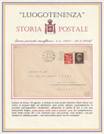 LETTERA 1945 LUOGOTENENZA L.1,20 +80 PA TIMBRO MODENA (XT410R - Marcofilie