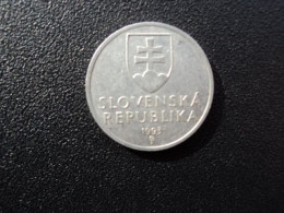 SLOVAQUIE : 50 HALERU    1993    KM 1     SUP - Slovacchia