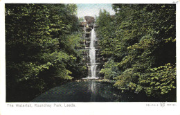 LEEDS, YORKSHIRE, WATERFALL, ROUNDHAY PARK, ENGLAND, UNITED KINGDOM, POSTCARD - Leeds