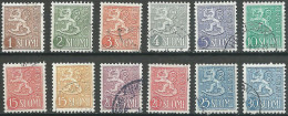 Finlandia U  408/415a (o) Usado.1954 - Used Stamps