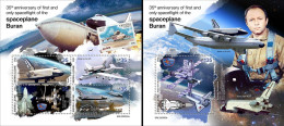 Sierra Leone 2023, Space, Buran Space Plane, 4val In BF +BF - Sierra Leone (1961-...)