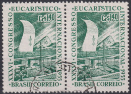 1955 Brasilien ° Mi:BR 881, Sn:BR 825, Yt:BR 607, XXXVI Eucharistic Congress, Eucharistic Congress - Usados