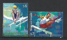 Timbre De Nations Unies Vienne Neuf ** N 234 / 235 - Unused Stamps
