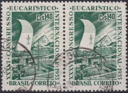 1955 Brasilien ° Mi:BR 881, Sn:BR 825, Yt:BR 607, XXXVI Eucharistic Congress, Eucharistic Congress - Usados