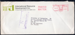 POLAND 1982 SOLIDARITY SOLIDARNOSC PERIOD MARTIAL LAW NIE CENZUROWANO NOT CENSORED VIOLET CACHET USA TO WARSAW - Storia Postale