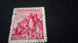 SLOVAKYA-    1939-45 --    1.50       LİETAVA       DAMGALI - Usati