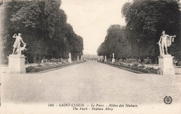 FRANCE - Saint Cloud - Vue Générale Sur Le Parc - Allées Des Statues - The Park - Statues Alley - Carte Postale Ancienne - Saint Cloud