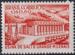 1956 Brasilien ** Mi:BR 889, Sn:BR 832, Yt:BR 615, Inauguration Of The Hydroelectric Power Plant Of Salto Grand - Nuevos