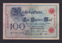 GERMANY - 1898 100 Mark Circulated Banknote - 100 Mark