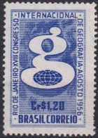 1956 Brasilien * Mi:BR 890, Sn:BR 834, Yt:BR 616, Publicity Of The 18th International Congress Of Geography - Ongebruikt