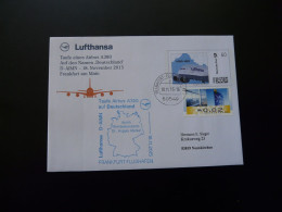 Entier Postal Plusbrief Stationery Taufe Des Airbus A380 Lufthansa 2015 (Frankfurt) - Enveloppes Privées - Oblitérées