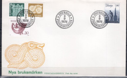 Sweden 1976 FDC Definitives - Cartas & Documentos