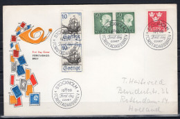 Sweden 1976 FDC Definitives Sail Ship - Lettres & Documents