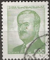 SYRIA 1988 President Hafez Al-Assad - 600p. - Green FU, - Syria