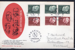 Sweden 1966 FDC Nobel Price Winners - Storia Postale