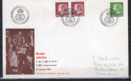 Sweden 1977 FDC Definitives - Lettres & Documents