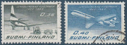 Finlandia Aereo U 10/11 (o) Usado.1963 - Oblitérés