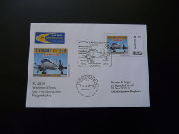 Aviation Plusbrief Individuell Convair CV340 Lufthansa 2015 (vol Lufthansa Flight Hamburg Munchen) - Enveloppes Privées - Oblitérées