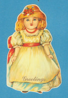 H-1102 * VINTAGE DOLL GREETINGS © 1986 Merrimack Publ. Corp., New York - Ragazzi