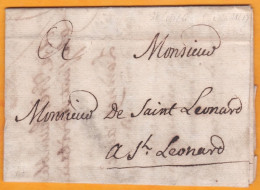 1777 - Lettre Avec Corresp De 3 Pages De SAINT CRICQ, Gers Vers SAINT LEONARD, Gers - Règne De Louis XVI - 1701-1800: Precursori XVIII