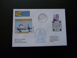 Lettre Vol Special Flight Cover London Europhilex Exposition To Dusseldorf Lufthansa 2015 - Storia Postale