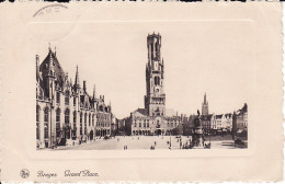 25891Brugge, Grand Place 1936(rechts Boven Een Lichte Vouw) - Brugge