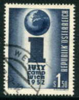 AUSTRIA 1952 Union Of Socialist Youth Used.  Michel 974 - Usati