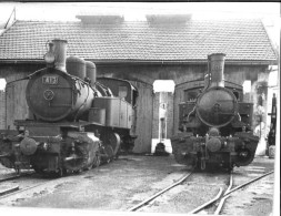 CPSM D'un Train à La Gare De Le Cheylard (07) - Le Cheylard