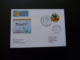 Lettre Vol Special Flight Cover New York Frankfurt 60 Years Reopening Of Lufthansa 2015 - Covers & Documents