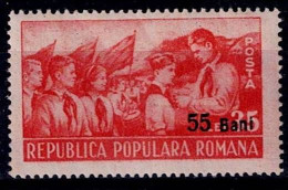 ROMANIA 1952 TWO YEARS OF YOUNG PIONEERS MI No 1347 MLH VF!! - Nuevos