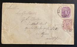 Altdeutschland 1897 WÜRTTEMBERG Ganzsache Mi. U 33 X + Mi. 45 Gestempelt/o BACkNANG Ankunftsstempel SPEYER - Enteros Postales