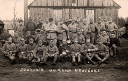 Champagné - Carte Photo - Militaria - Groupe De Soldats Militaires Régiment Au Camp D'auvours - 1927 - Other & Unclassified