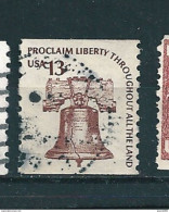 N° 1074 A Proclaim Liberty Throughout Ail The Land 13c., Brun  Timbre Stamp Etats-Unis (1975) Oblitéré USA - Gebraucht