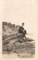 La Seyne Sur Mer - Fabregas - Photo Ancienne Format Carte Photo - Marin Militaire Sur La Plage - Militaria - Marine 1923 - La Seyne-sur-Mer