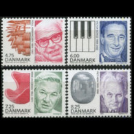 DENMARK 2007 - Scott# 1393-6 Famous Men Set Of 4 MNH - Nuevos