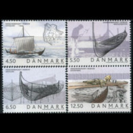 DENMARK 2004 - Scott# 1284-7 Viking Ships Set Of 4 MNH - Unused Stamps