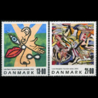 DENMARK 2004 - Scott# 1282-3 Modern Paintings Set Of 2 MNH - Unused Stamps