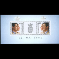 DENMARK 2004 - Scott# 1275e S/S Royal Wedding MNH - Neufs