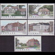 DENMARK 2004 - Scott# 1267-71 Danish Houses Set Of 5 MNH - Nuovi