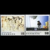 DENMARK 2003 - Scott# 1255-6 Modern Paintings Set Of 2 MNH - Unused Stamps