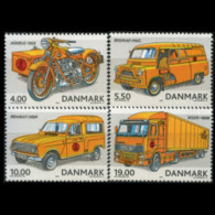 DENMARK 2002 - Scott# 1230-3 Postal Vehicles Set Of 4 MNH - Nuovi